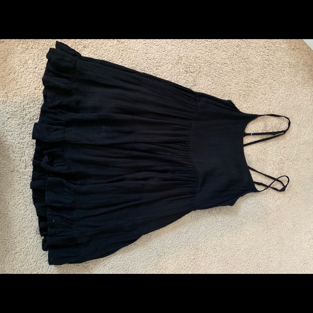 Black Flowy Beach Dress